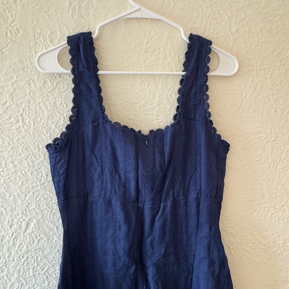 Princess Polly Blue Lace Trim Dress - Picture 3 of 7